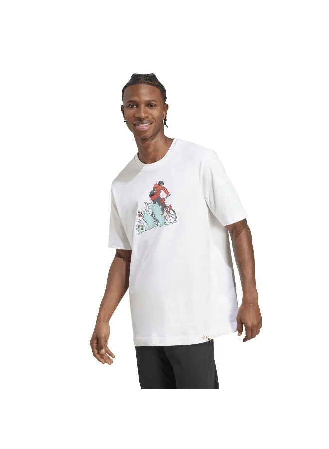 Adidas Doodle Hunt Bike Graphic T-Shirt